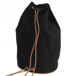 Hermes Black Canvas Matelot Marcel Backpack