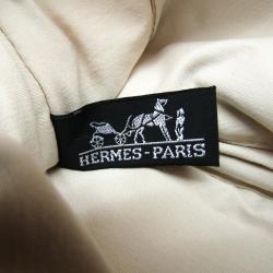Pre Owned Hermes Ivory Cotton Medium Bolide Travel Case