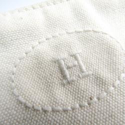 Pre Owned Hermes Ivory Cotton Medium Bolide Travel Case