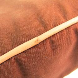 Pre Owned Hermes Brown Cotton Bolide Travel Case