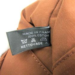 Pre Owned Hermes Brown Cotton Bolide Travel Case