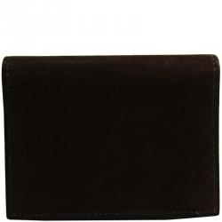 Pre Owned Hermes Dark Brown Nubuck Leather Agenda Cover