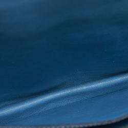 Pre Owned Hermes Blue Calf Leather Dogon Belt Bag