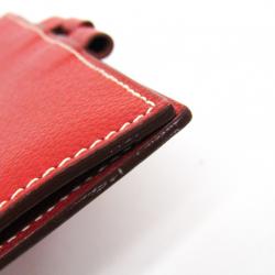 Pre Owned Hermes Red Chevre Mysore Leather Planner Cover 