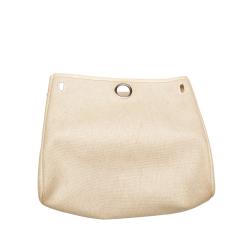 Pre Owned   Hermes White Herbag Canvas Backpack