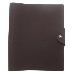 Pre Owned Hermes Grey Leather Agenda Cover