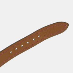 Pre Owned Hermes Silver Diamond Stainless Steel Heure H HH1.110 Quartz Women's Wristwatch 17 mm