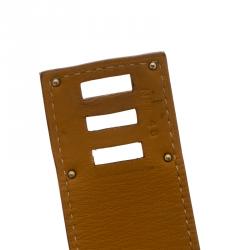 Pre Owned Hermes White Mother of Pearl Stainless Steel and Diamond Kelly Women's Wristwatch 20 mm