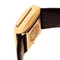 Pre Owned Hermes Mother of Pearl Diamond & 18K Gold Glissade GL1.271 Women's Wristwatch 20 mm