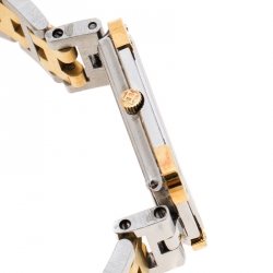 Pre Owned Hermes White Gold Plated Stainless Steel Croisière CR1.220 Women's Wristwatch 15 mm