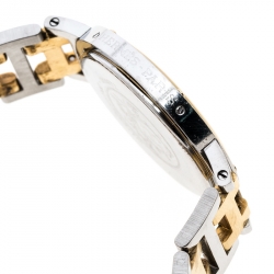 Hermes White Gold Plated Stainless Steel Clipper Women's Wristwatch 34 mm
