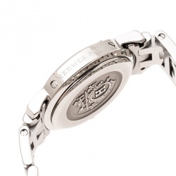 Pre Owned Hermes Peach Stainless Steel Clipper CL4.210 Women's Wristwatch 24 mm 