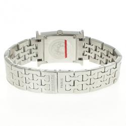 Pre Owned Hermes H Stainless Steel Womens Wristwatch 22 MM