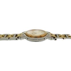 Hermes Gold and Stainless Steel Clipper Quartz Cl 3.240 Analog Women's Wristwatch 24MM