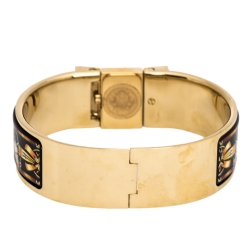 Pre Owned Hermes Gold Plated Stainless Steel Loquet L01.201 Women's Wristwatch 19 mm