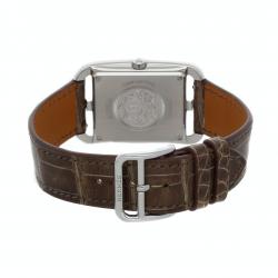 Pre Owned Hermes MOP Diamond Stainless Steel Cape Cod W044215WW00 Women's Wristwatch 29 x 29 MM