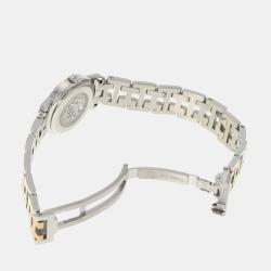 Pre Owned Hermes White Stainless Steel Clipper CL4.220 Quartz Women's Wristwatch 24 mm