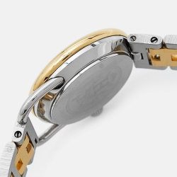 Pre Owned Hermes White Two Tone Stainless Steel Arceau AR3.220 women's Wristwatch 25 mm