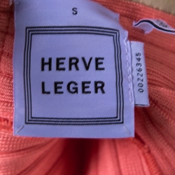 Pre Owned فستان بانديدج هيرفي ليجي أنابيللا وردي فاتح بلا حمالات S