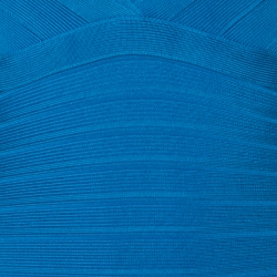 Pre Owned فستان بانديدج هيرفي ليجي تريكو سترتش أزرق تركواز  XS 