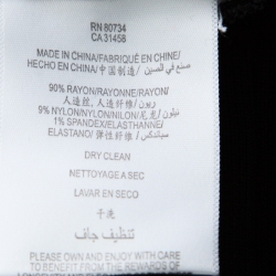 Pre Owned فستان هيرفي ليجر بانديدج سيدني بلا أكمام شعار الماركة أسود M