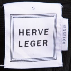 Herve Leger Black Sleeveless Lulu Bandage Dress S