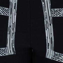 Pre Owned Herve Leger Joon Paneled Bandage Leggings S