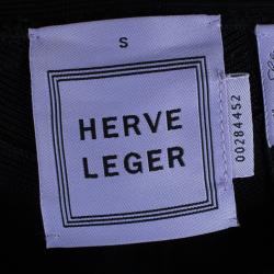 Pre Owned Herve Leger Joon Paneled Bandage Leggings S