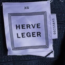 Herve Leger Eclipse Sequin Strapless Flare Dress XS