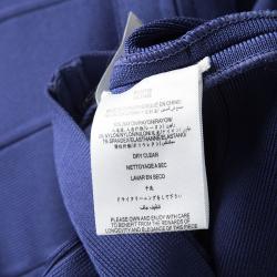 Pre Owned فستان بانتديدج هيرفي ليغي راكيل تريكو أزرق بالشعار M