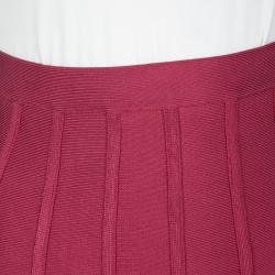 Herve Leger Riored Layla Flared Mini Skirt XS