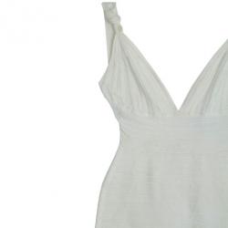 Pre Owned Herve Leger Alabaster Bandage Dress S