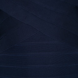 Pre Owned فستان هيرفي ليجي نانيت بانديدج أزرق باسيفيك بلا أكمام S