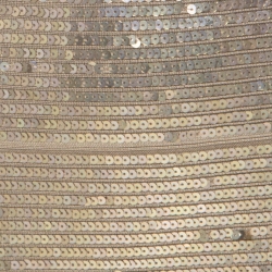 Pre Owned Herve Leger Antique Gold Sequinned Bandage Dress XXS