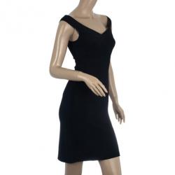 مملوكة مسبقًا Herve Leger Signature Black Dress L