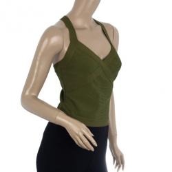 Herve Leger Green Bandage Top L