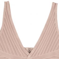 Pre Owned Herve Leger Nude Bandage Dress S