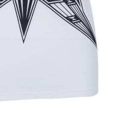 Herve Leger Inna White Print Racerback Tank Top S