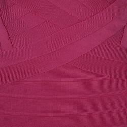 Herve Leger Fuschia Bandage Dress S
