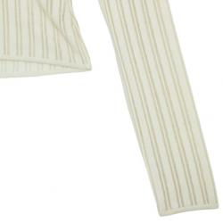 Herve Leger Long Sleeve Cream Fitted Top L