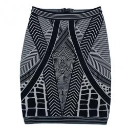 Herve Leger Jacquard Bandage Mini Skirt S