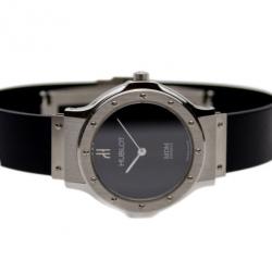Hublot Black Stainless Steel Classic Womens Wristwatch 29MM
