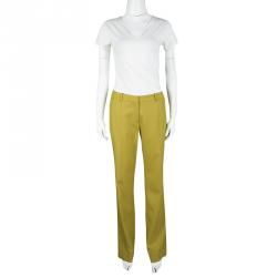 Hugo By Hugo Boss Yellow Wool Hinass Tailored Trousers M