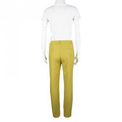 Hugo By Hugo Boss Yellow Wool Hinass Tailored Trousers M