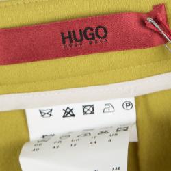 Hugo By Hugo Boss Yellow Wool Hinass Tailored Trousers M