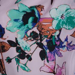 Hugo By Hugo Boss Multicolored Silk Floral Printed Sleeveless Kalinka Dress S