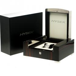 Hysek Mother of Pearl White Gold Diamond Rectangular  Women's Wristwatch 36 mm