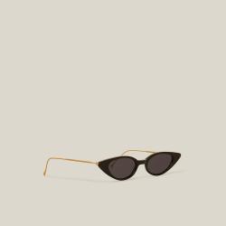 Illesteva Black Marianne Cat-Eye Sunglasses