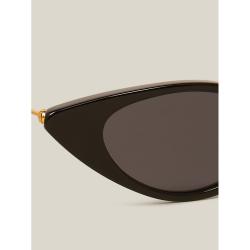 Illesteva Black Marianne Cat-Eye Sunglasses