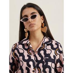 Illesteva Pink Marianne Cat-Eye Acetate Sunglasses